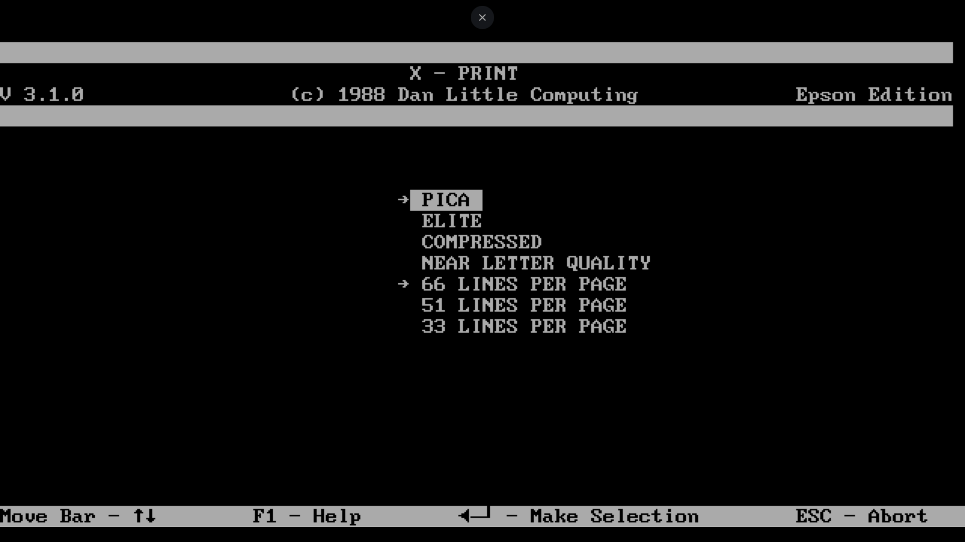 X-Print screenshot